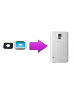 -changlentillearsams5-Remplacement lentille arrière Samsung Galaxy S5 