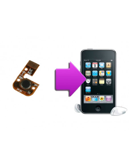 -changnappeboutonhomeipod2g3g4g-Changement nappe bouton home iPod V2/V3/V4