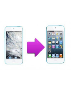 -changvitretactilelcdit5-Changement vitre tactile + LCD iPod Touch 5