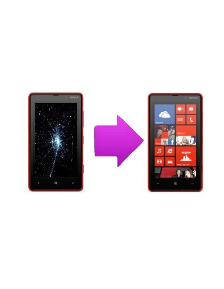 -changblocecranlcdnl820-Changement bloc écran lcd + tactile Nokia Lumia 820