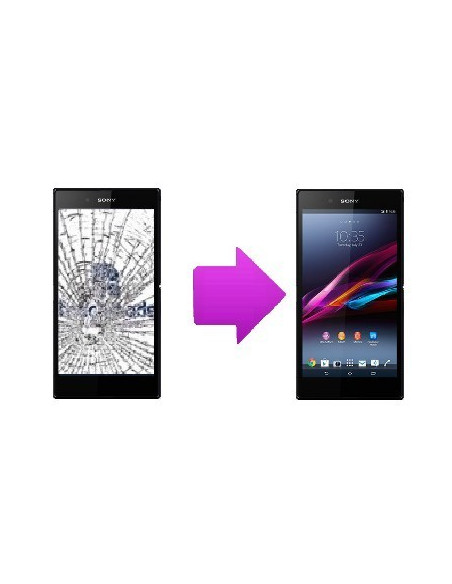 -changlcd+tactilesonyxzultra-Changement LCD + vitre tactile Sony Xperia Z Ultra