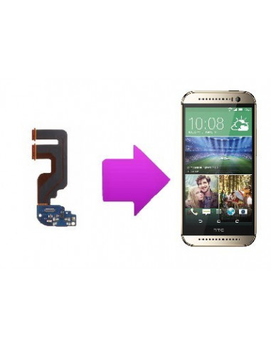 -changchargemicrohtconem8-Changement connecteur de charge + micro HTC one mini 2