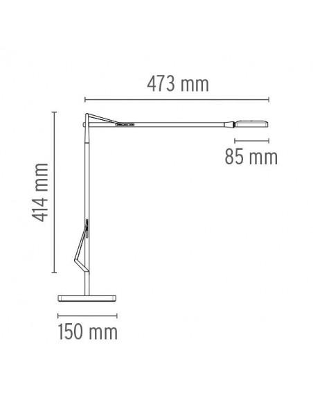Flos Kelvin Edge avec pince de serrage