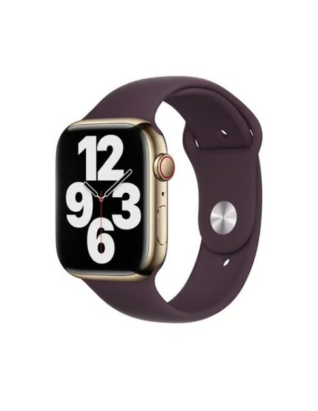 Apple Watch Series 7 (2021) GPS + Cellular 41 mm - Acier inoxydable Or - Bracelet sport Mauve