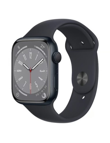 Apple Watch Series 8 (2022) GPS 45 mm - Aluminium Minuit - Bracelet sport Noir