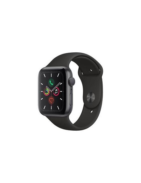 Apple Watch Series 5 (2019) GPS 44 mm - Aluminium Gris sidéral - Bracelet sport Noir